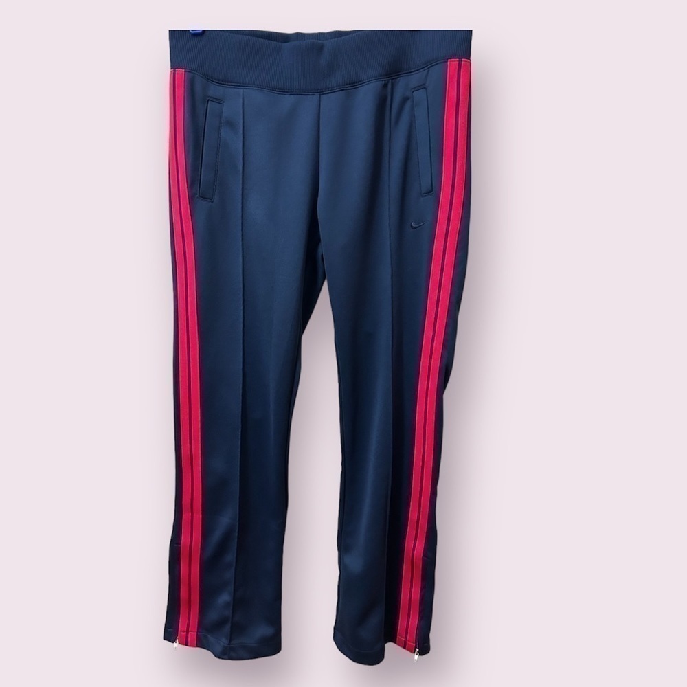 NIKE Athletic Department Womens Pull On Adjustable Waist Zip Ankle Jogger Size M